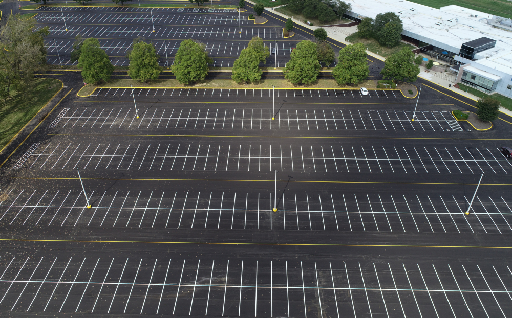 WILKESBORO NC | Large Parking Lot Striping